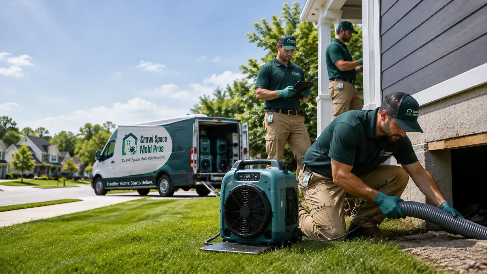 Crawl Space Mold Removal in Russell, IA